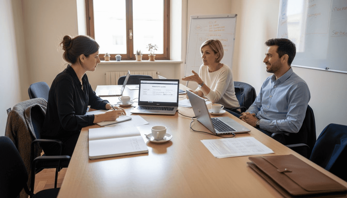 Il team si confronta sui benefici legati alla reputazione dell’azienda.